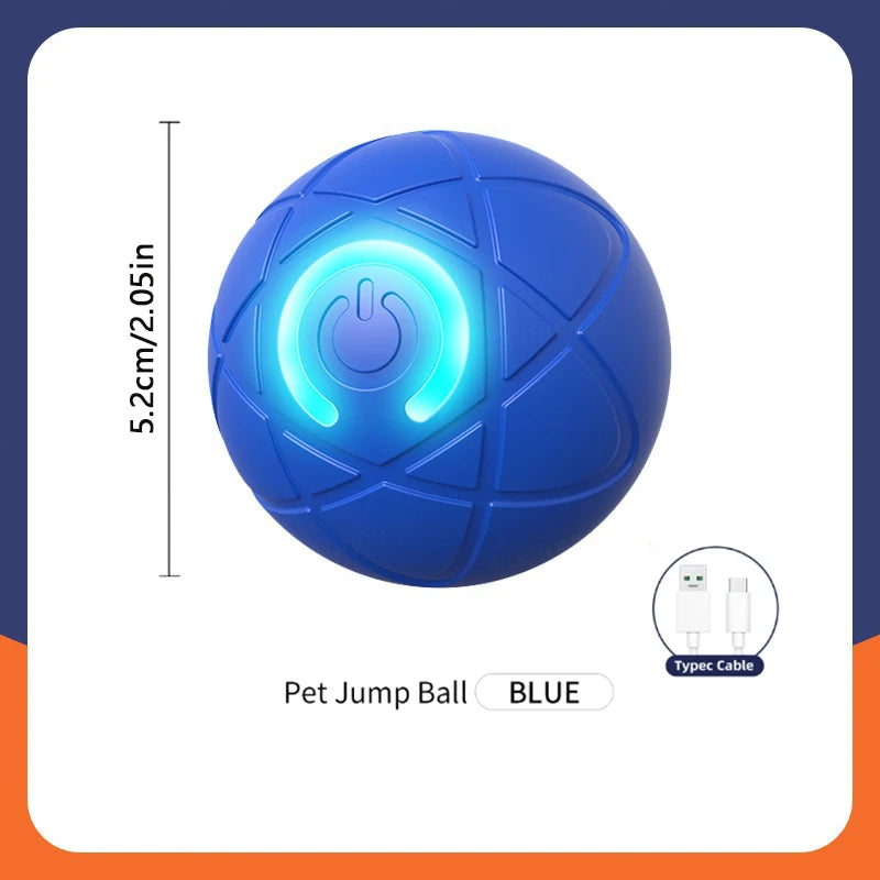 Smart Electronic Dog & Cat Toy: USB Bouncing Ball for Indoor Play and Exercise