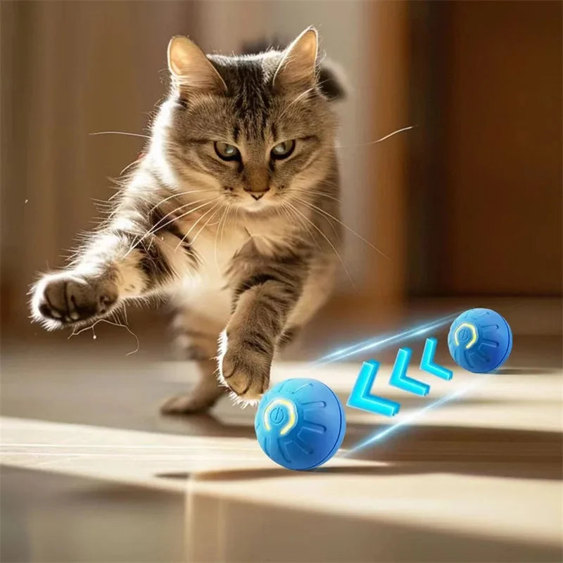 Smart Electronic Dog & Cat Toy: USB Bouncing Ball for Indoor Play and Exercise