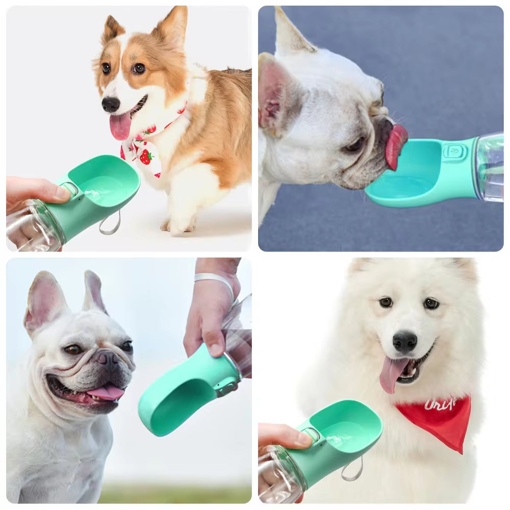 Portable Dog Water Bottle: Leakproof Travel Dispenser & Drinking Bowl