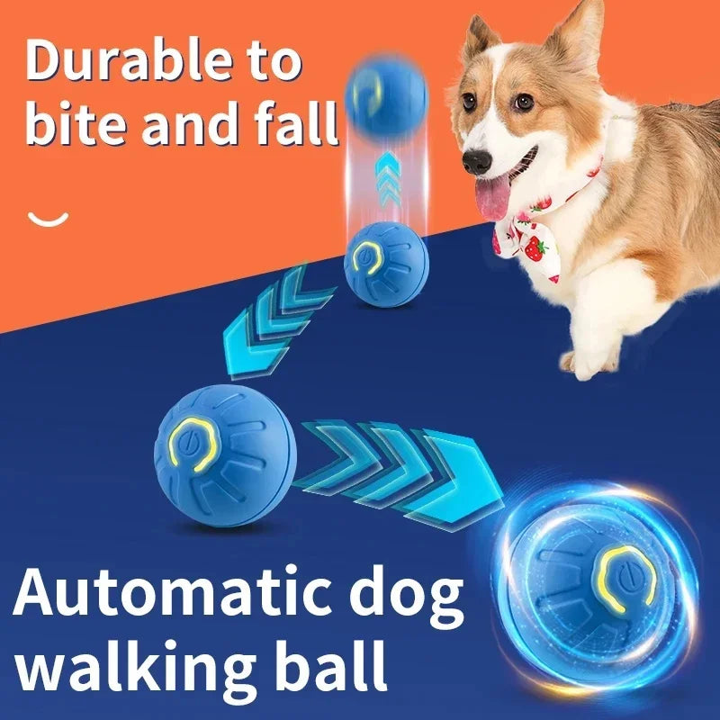 Smart Electronic Dog & Cat Toy: USB Bouncing Ball for Indoor Play and Exercise