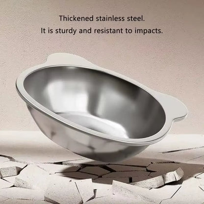 Elevated Stainless Steel Cat Bowl: 15° Tilted Raised Feeder for Cats & Puppies