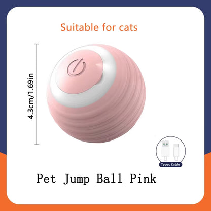 Smart Electronic Dog & Cat Toy: USB Bouncing Ball for Indoor Play and Exercise