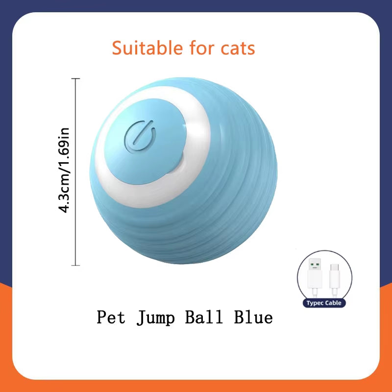 Smart Electronic Dog & Cat Toy: USB Bouncing Ball for Indoor Play and Exercise