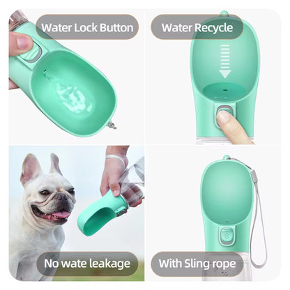 Portable Dog Water Bottle: Leakproof Travel Dispenser & Drinking Bowl