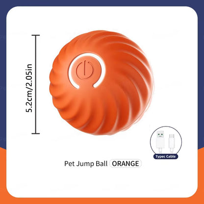 Smart Electronic Dog & Cat Toy: USB Bouncing Ball for Indoor Play and Exercise