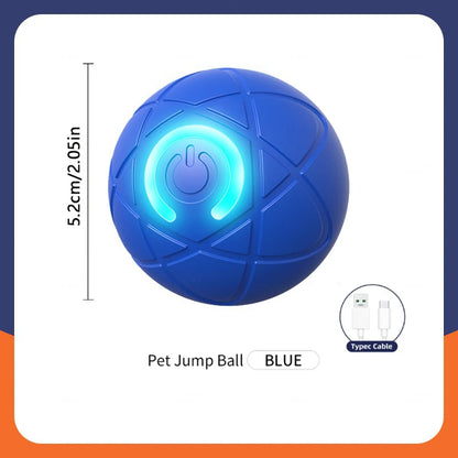Smart Electronic Dog & Cat Toy: USB Bouncing Ball for Indoor Play and Exercise