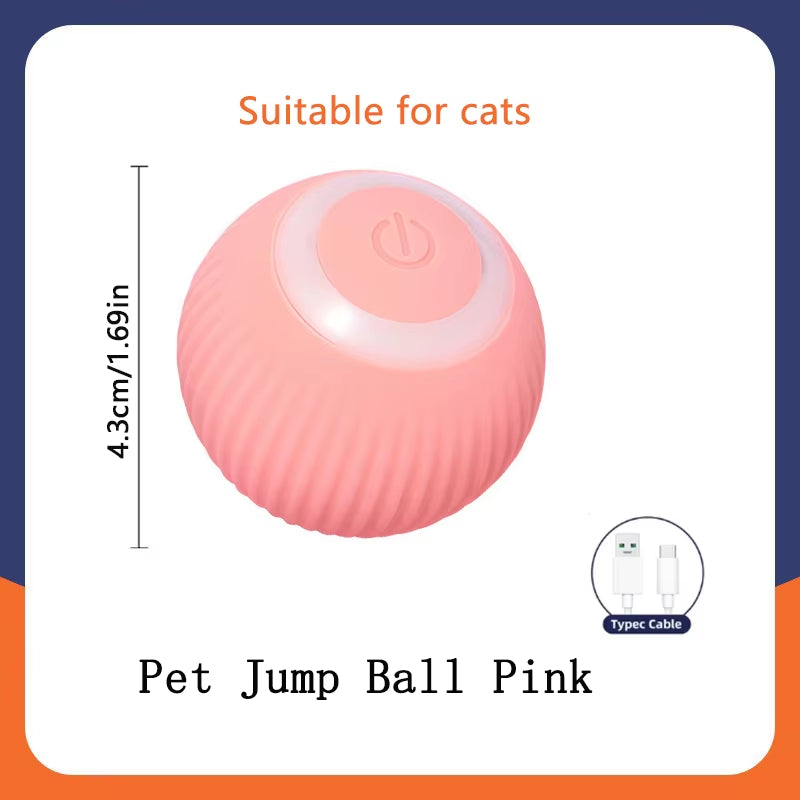 Smart Electronic Dog & Cat Toy: USB Bouncing Ball for Indoor Play and Exercise