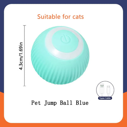 Smart Electronic Dog & Cat Toy: USB Bouncing Ball for Indoor Play and Exercise