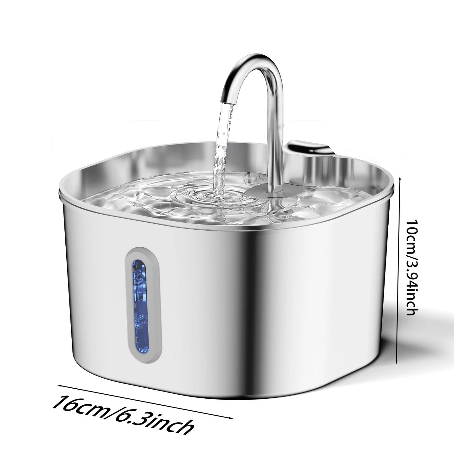 Automatic Stainless Steel Cat & Dog Water Fountain (2.2L)
