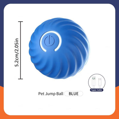 Smart Electronic Dog & Cat Toy: USB Bouncing Ball for Indoor Play and Exercise