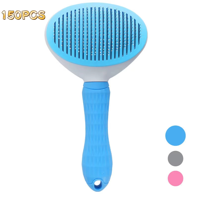 Self-Cleaning Pet Grooming Brush and Comb for Dogs and Cats - Dematting Tool and Hair Remover
