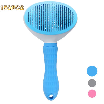 Self-Cleaning Pet Grooming Brush and Comb for Dogs and Cats - Dematting Tool and Hair Remover