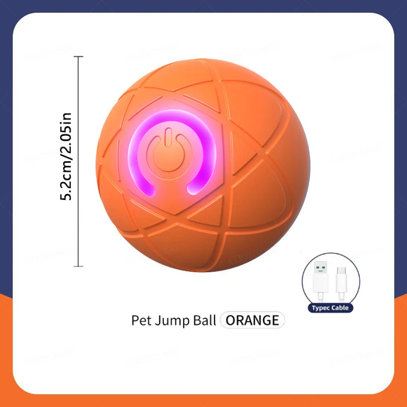 Smart Electronic Dog & Cat Toy: USB Bouncing Ball for Indoor Play and Exercise