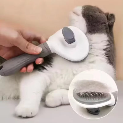 Self-Cleaning Pet Grooming Brush and Comb for Dogs and Cats - Dematting Tool and Hair Remover