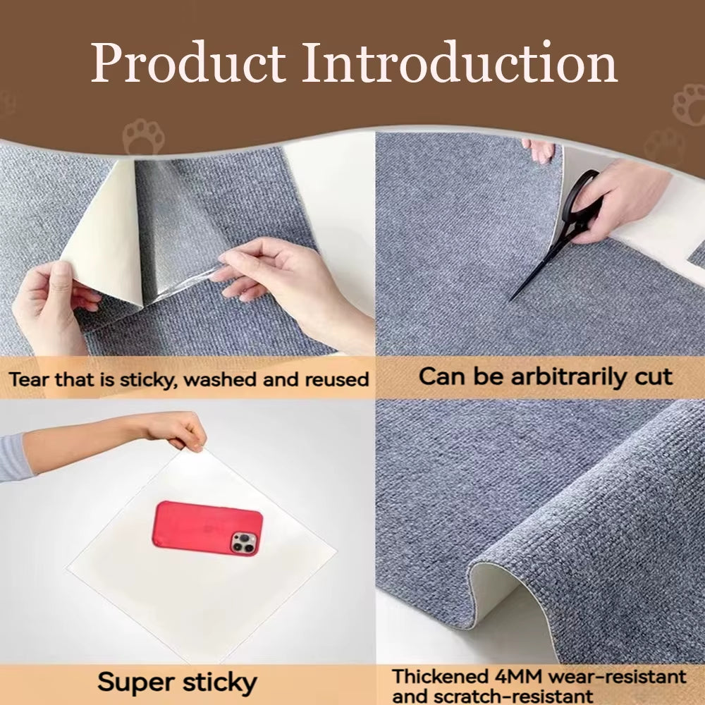 Cat Scratching Mat: Trimmable Furniture & Sofa Protector
