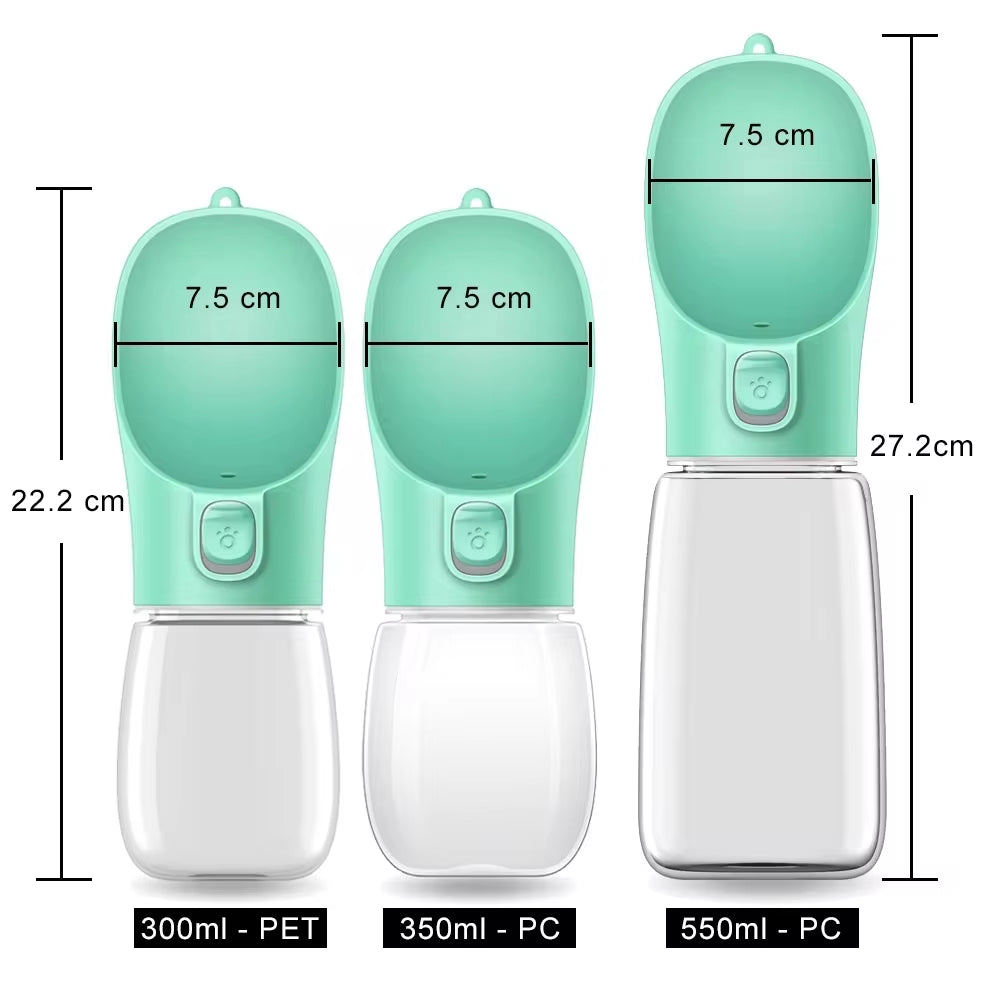 Portable Dog Water Bottle: Leakproof Travel Dispenser & Drinking Bowl