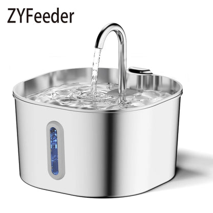 Automatic Stainless Steel Cat & Dog Water Fountain (2.2L)